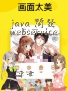 java 开发webservice