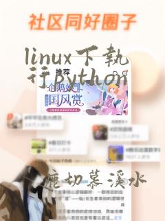 linux下执行python