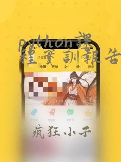 python课程实训报告