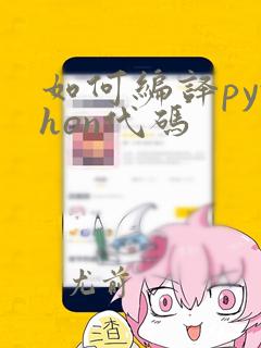 如何编译python代码