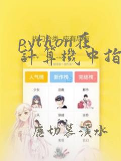 python在计算机中指的是