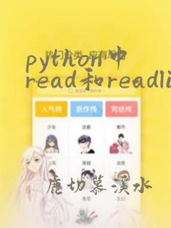 python中read和readlines的区别