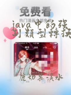java中的强制类型转换