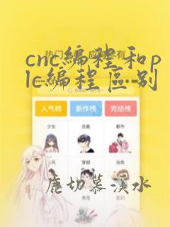 cnc编程和plc编程区别