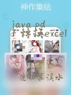 java pdf 转换excel