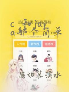 c 和java那个简单