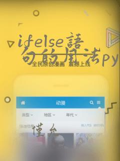 ifelse语句的用法python
