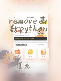 remove函数python