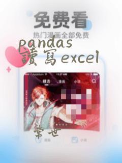 pandas 读写excel