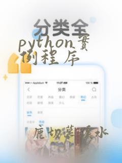 python实例程序