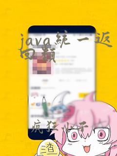 java统一返回类