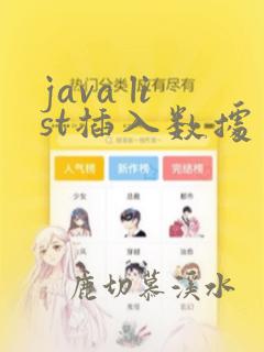 java list插入数据
