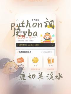 python调用vba