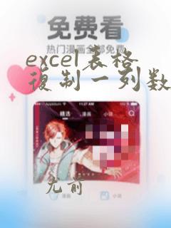 excel表格复制一列数据不完整