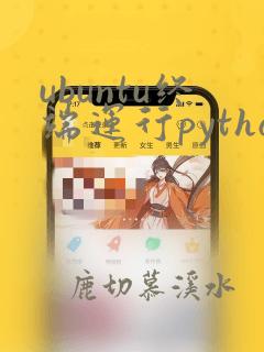 ubuntu终端运行python