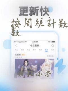 按周统计数据函数
