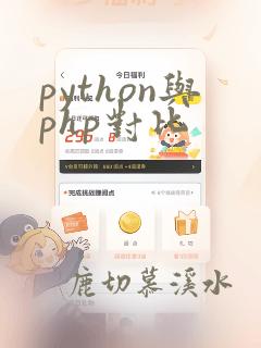 python与php对比