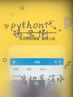 python代码案例