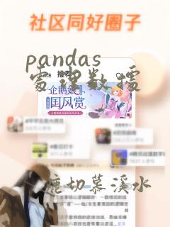 pandas 处理数据
