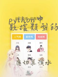 python中数据类型的转换