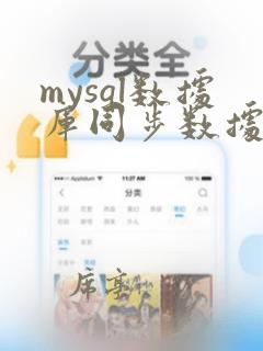 mysql数据库同步数据