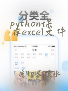 python保存excel文件到指定目录