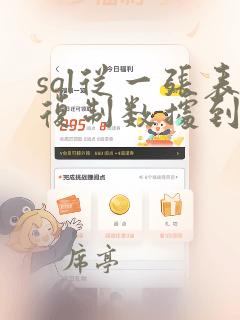 sql从一张表复制数据到另一张表