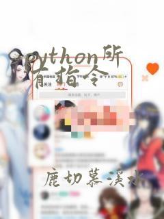 python所有指令