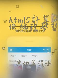 html5计算机编程学习