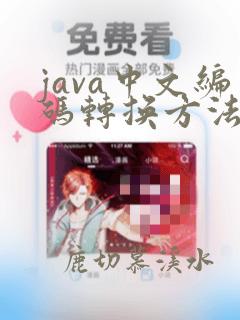 java中文编码转换方法