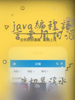 java编程语言常用词汇