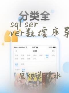 sql server数据库导入数据