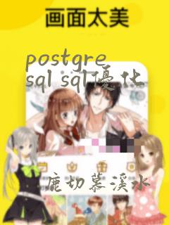 postgresql sql优化