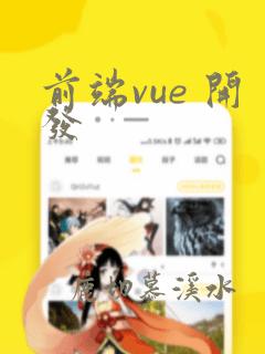 前端vue 开发