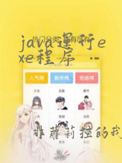 java运行exe程序