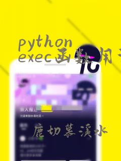 python exec函数用法