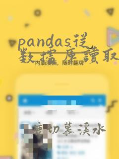 pandas从数据库读取数据