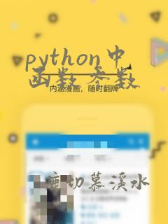 python中函数参数