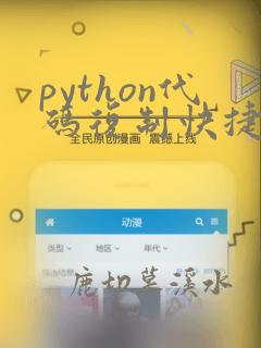 python代码复制快捷键