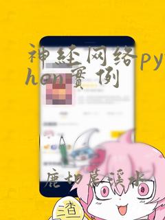 神经网络python实例