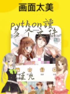 python读多个文件