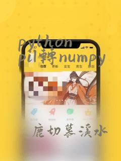 python pil转numpy
