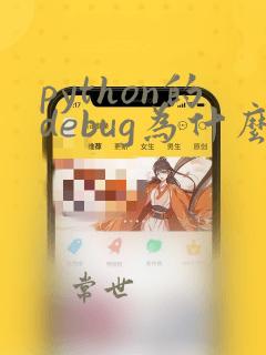 python的debug为什么不能用