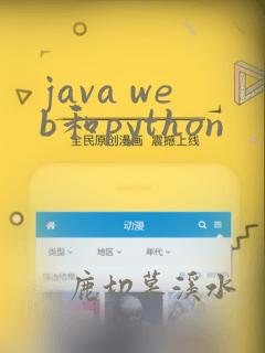 java web和python