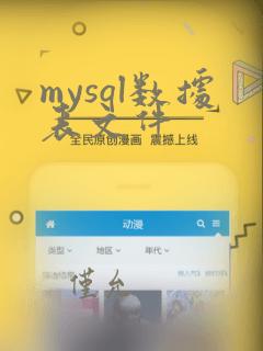 mysql数据表文件