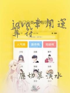 java常用运算符