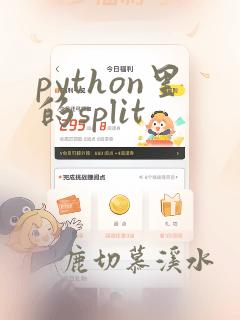 python里的split