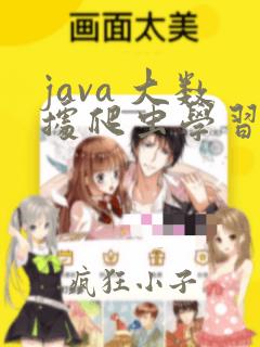 java 大数据爬虫学习