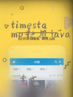 timestamp对应java什么类型