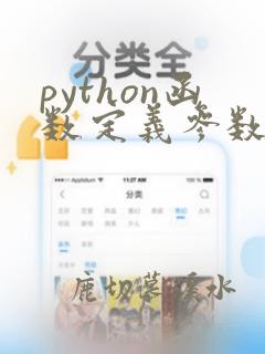 python函数定义参数类型